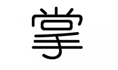 掌字的五行属什么，掌字有几划，掌字的含义