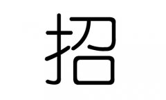 招字的五行属什么，招字有几划，招字的含义