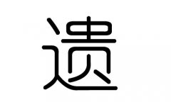 遗字的五行属什么，遗字有几划，遗字的含义