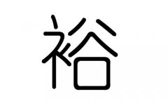 裕字的五行属什么，裕字有几划，裕字的含义