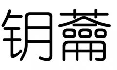 钥字的五行属什么，钥字有几划，钥字的含义