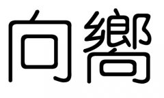 向字的五行属什么，向字有几划，向字的含义