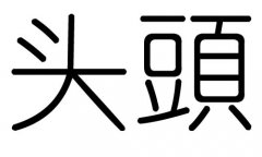 头字的五行属什么，头字有几划，头字的含义