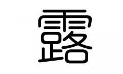 露字的五行属什么，露字有几划，露字的含义