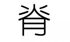 脊字的五行属什么，脊字有几划，脊字的含义