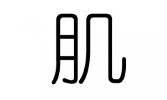 肌字的五行属什么，肌字有几划，肌字的含义