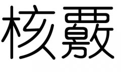 核字的五行属什么，核字有几划，核字的含义