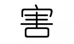 害字的五行属什么，害字有几划，害字的含义