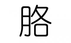 胳字的五行属什么，胳字有几划，胳字的含义