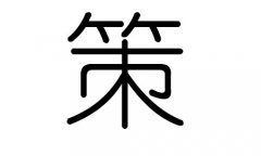 策字的五行属什么，策字有几划，策字的含义