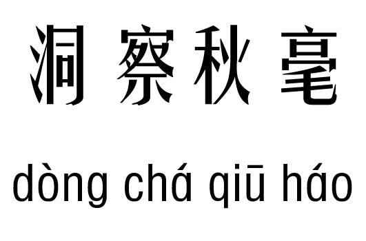 洞察秋毫五行吉凶_洞察秋毫成语故事