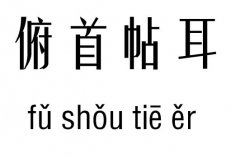 俯首帖耳五行吉凶_俯首帖耳成语故事