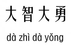 大智大勇五行吉凶_大智大勇成语故事