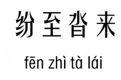 纷至沓来几五行吉凶_纷至沓来成语故事