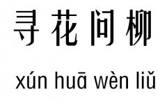 寻花问柳五行吉凶_寻花问柳成语故事