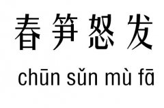 春笋怒发五行吉凶_春笋怒发成语故事