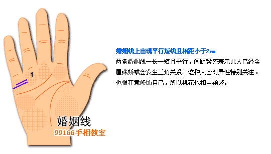 婚姻线,看手相,手相