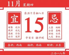 11月15号生肖运势