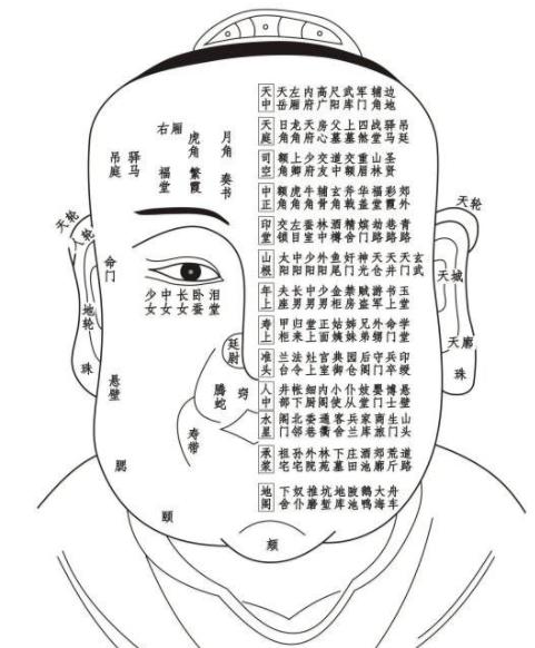 《太清神鉴》面部一百二十部位详解（建议收藏）