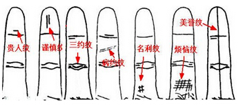 手相算命无名指指纹手相图解