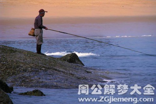 梦见水流很急钓鱼