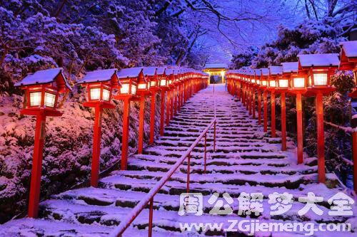 梦见夜里下雪