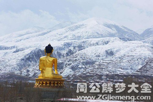 梦见雪山佛像