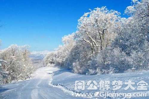 梦见地上厚厚的雪