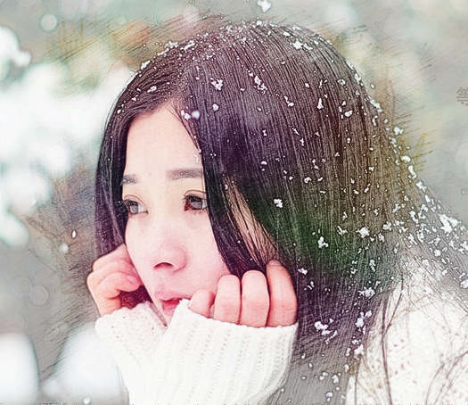 梦见落雪身上