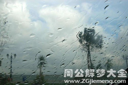 梦见过年回家下雨被淋湿